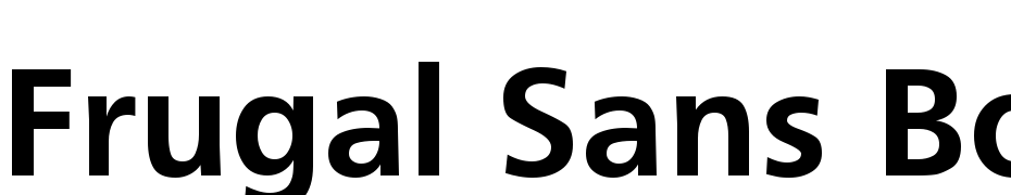 Frugal Sans Bold Yazı tipi ücretsiz indir