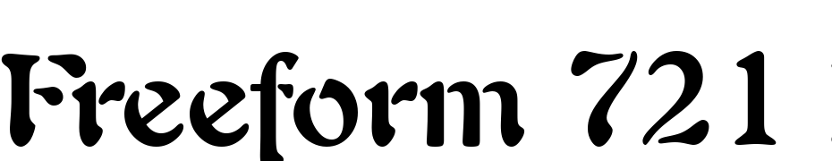 Freeform 721 Bold BT Font Download Free