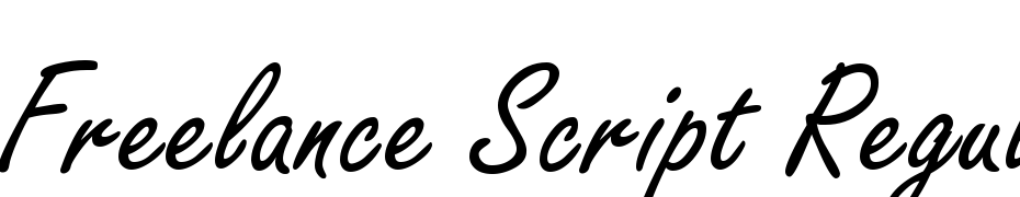 Freelance Script Regular Font Download Free