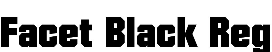 Facet Black Regular Font Download Free