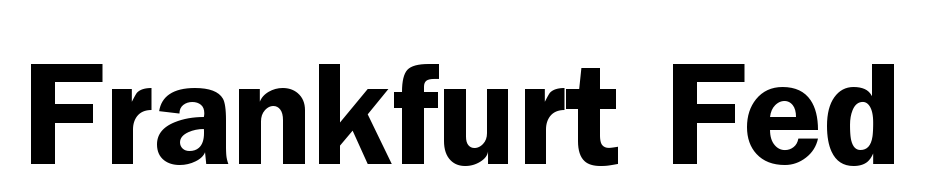 Frankfurt Fed Font Download Free