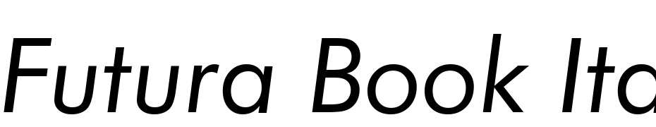 Futura Book Italic BT Font Download Free