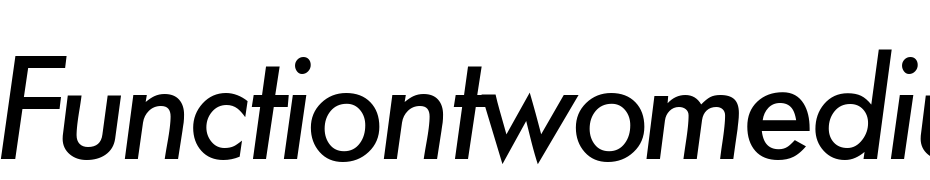 Function Two Medium Regular Italic Font Download Free