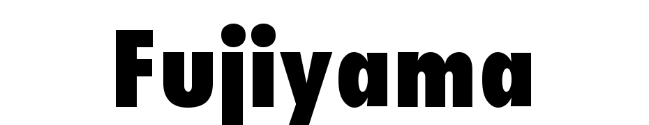Fujiyama_Extra Bold Normal Font Download Free