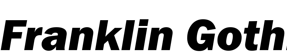 Franklin Gothic Heavy Italic Font Download Free