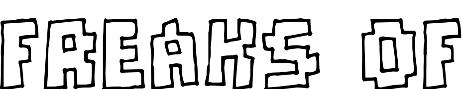 Freaks Of Nature Font Download Free