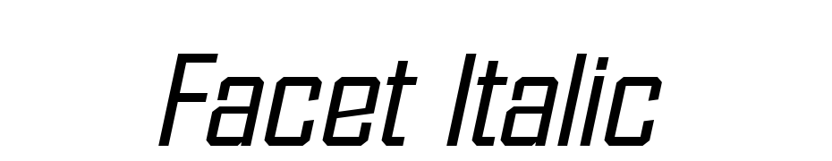 Facet Italic Font Download Free