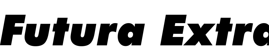 Futura Extra Black Italic BT Polices Telecharger