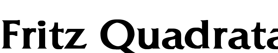 Fritz Quadrata Bold Polices Telecharger