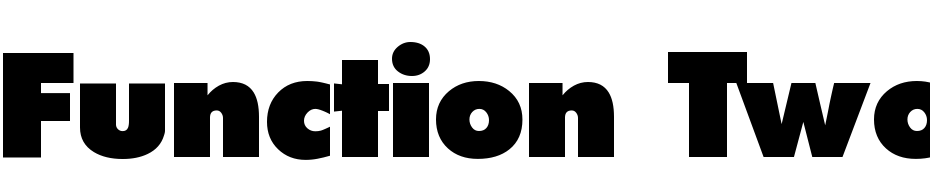 Function Two Extrabold Regular Polices Telecharger