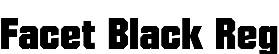 Facet Black Regular Font Download Free