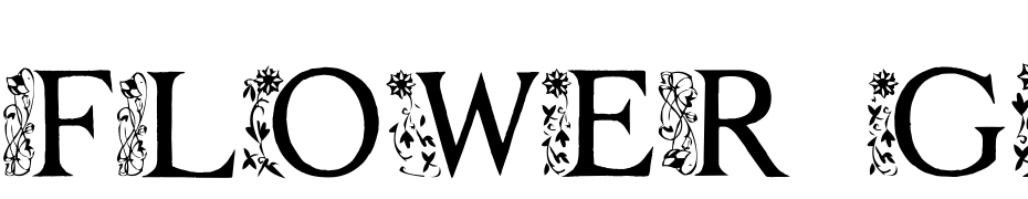 FLOWER GARDEN Font Download Free