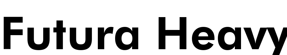 Futura Heavy BT Font Download Free