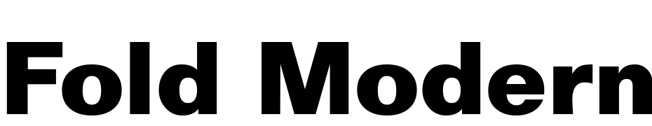 Fold Modern DB Normal Font Download Free