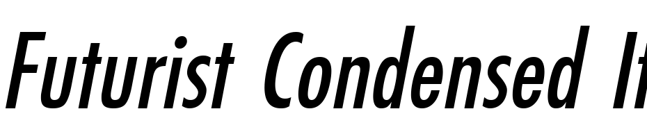 Futurist Condensed Italic Font Download Free