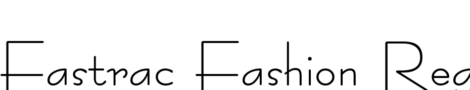 Fastrac Fashion Regular Font Download Free