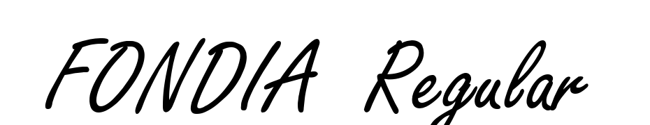 FONDIA Regular Font Download Free