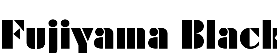Fujiyama Black Font Download Free