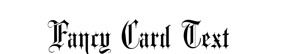 Fancy Card Text Font Download Free