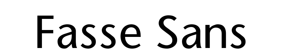 Fasse Sans Font Download Free