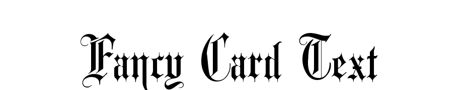 Fancy Card Text Font Download Free