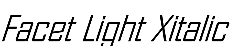 Facet Light Xitalic Regular Font Download Free