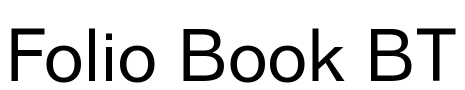 Folio Book BT Font Download Free