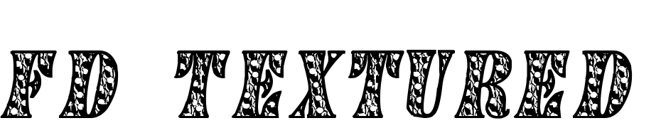 FD Textured 2 Font Download Free