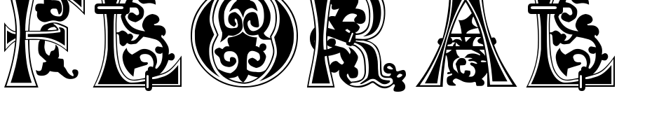 Floral Majuscules, 11th C. Font Download Free