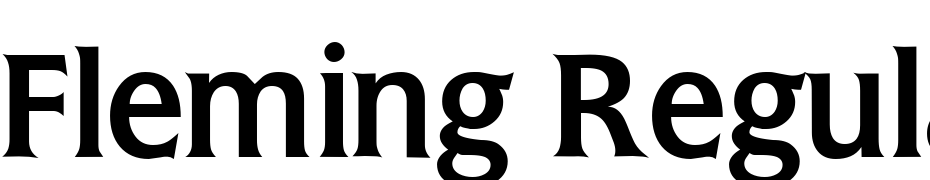 Fleming Regular DB Font Download Free