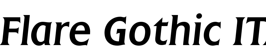 Flare Gothic ITALIC Font Download Free