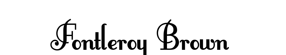 Fontleroy Brown Font Download Free
