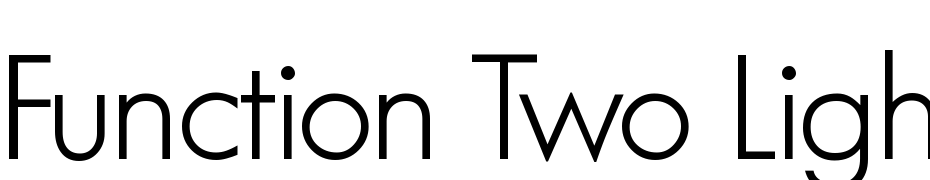 Function Two Light Regular Font Download Free
