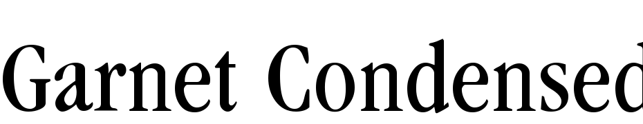 Garnet Condensed Regular Font Download Free