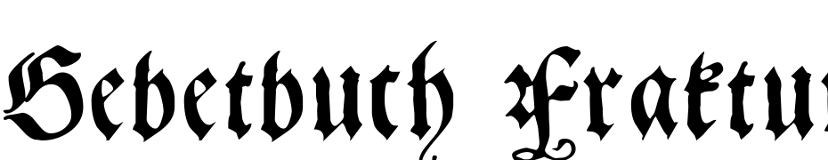 Gebetbuch Fraktur Font Download Free