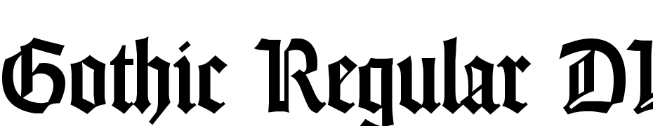 Gothic Regular DB Font Download Free
