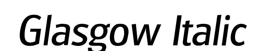 Glasgow Italic cкачати шрифт безкоштовно