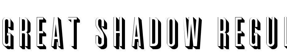 Great Shadow Regular Font Download Free