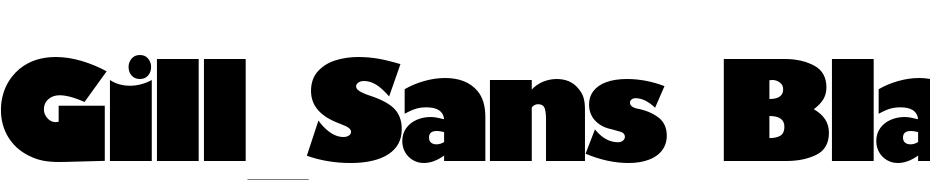 Gill_Sans Black Font Download Free