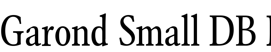 Garond Small DB Normal Font Download Free