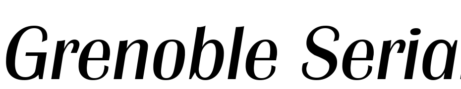 Grenoble Serial Regular Italic DB Font Download Free