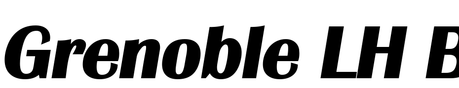 Grenoble LH Bold Italic Fuente Descargar Gratis