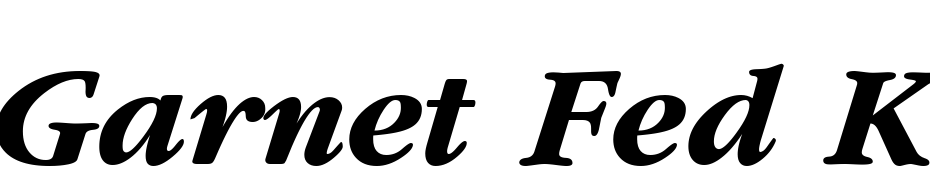 Garnet Fed Kursiv Font Download Free