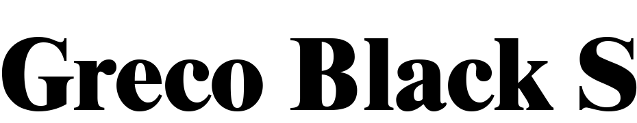Greco Black SSi Extra Bold Font Download Free