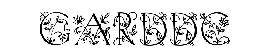 Garden Display Caps Schrift Herunterladen Kostenlos