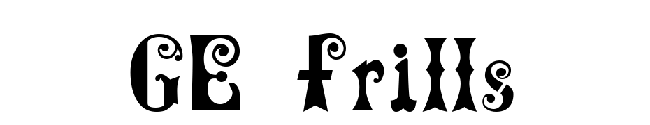 GE Frills Font Download Free