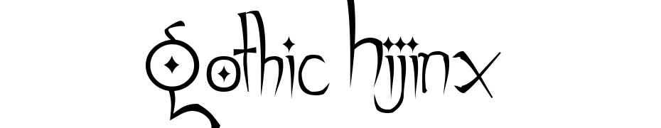 Gothic Hijinx Font Download Free