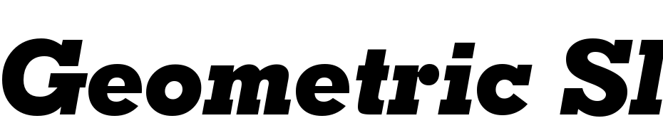 Geometric Slabserif 703 Extra Bold Italic BT Font Download Free