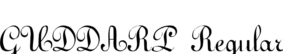 GUDDARP Regular Font Download Free