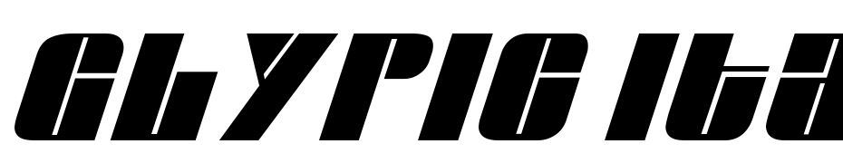 Glypic Italic Font Download Free